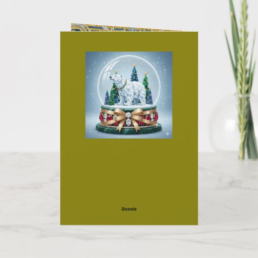 Weihnachtskarte gefaltet feiertagskarte (Rückseite)