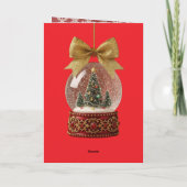 Weihnachtskarte gefaltet feiertagskarte (Rückseite)