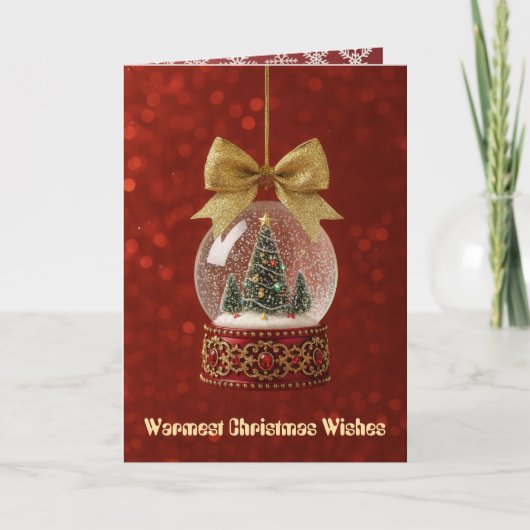 Weihnachtskarte gefaltet feiertagskarte (Vorderseite)