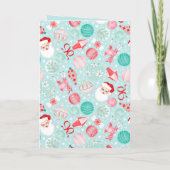 Weihnachtskarte gefaltet feiertagskarte (Rückseite)