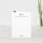 Weihnachtskarte gefaltet: Geburt Jesu Christi Feiertagskarte (Rückseite)