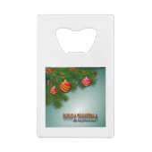 Weihnachtskarte Geldbeutel Flaschenöffner (Rückseite)