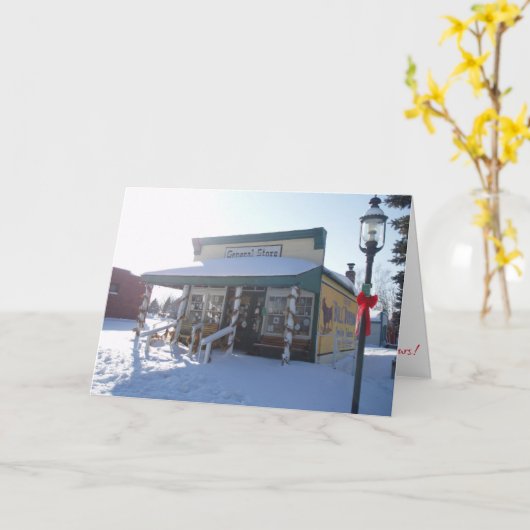 Weihnachtskarte "General Store" Karte (Gelbe Blume)