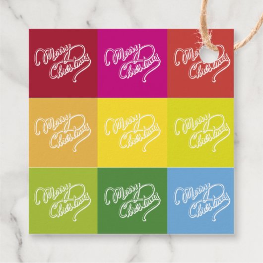 Weihnachtskarte Geschenkanhänger (Rückseite)