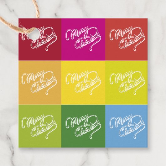 Weihnachtskarte Geschenkanhänger (Vorderseite)