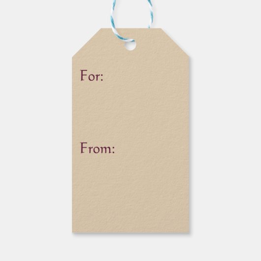 Weihnachtskarte Geschenkanhänger (Rückseite)