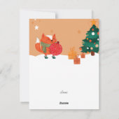 Weihnachtskarte - Geschenkberg Feiertagskarte (Rückseite)