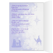 Weihnachtskarte: Glauben (Innen (Links))