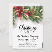 Weihnachtskarte - Goldene Party Einladung (Vorderseite)