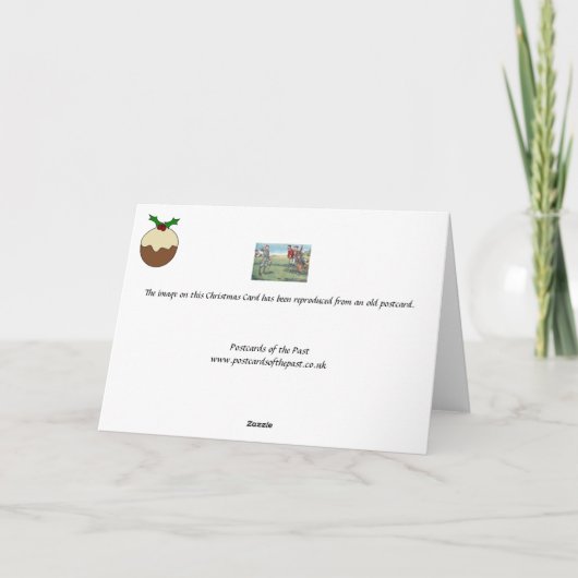 Weihnachtskarte - Golf - Stymied Feiertagskarte (Rückseite)