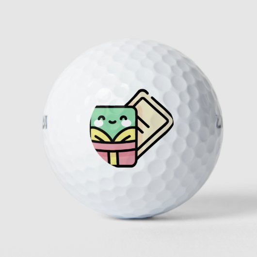 Weihnachtskarte Golfball (Vorderseite)