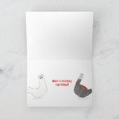 Weihnachtskarte Gorilla und Polar Bären Karte (Innenseite)
