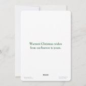 Weihnachtskarte Groß 5 x 7 Feiertagskarte (Rückseite)