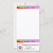 Weihnachtskarte großartig Weihnachtsbaum hell Feiertagskarte (Rückseite)