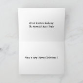Weihnachtskarte - Großost-Eisenbahn Feiertagskarte (Innenseite)
