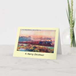 Weihnachtskarte - Großost-Eisenbahn Feiertagskarte