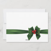 Weihnachtskarte, grün & rot feiertagskarte (Rückseite)