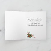 Weihnachtskarte, gruselige Katze Feiertagskarte (Innenseite)