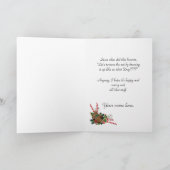 Weihnachtskarte, gruselige Katze Feiertagskarte (Innenseite)