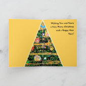 Weihnachtskarte Gustav Klimt Baum Lichter Karte (Innenseite)