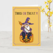 Weihnachtskarte Halloween Karte (Gelbe Blume)