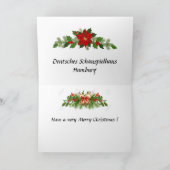 Weihnachtskarte - Hamburg, Deutschland Feiertagskarte (Innenseite)