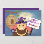 Weihnachtskarte | Happy Halloween Feiertagskarte (Vorne/Hinten)