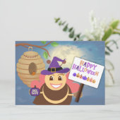 Weihnachtskarte | Happy Halloween Feiertagskarte (Stehend Vorderseite)