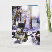 Weihnachtskarte "HAPPY HOLIDAYS" Karte (Vorderseite)