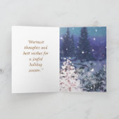 Weihnachtskarte "HAPPY HOLIDAYS" Karte (Innenseite)