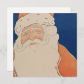 Weihnachtskarte | Happy Santa Feiertagskarte (Vorne/Hinten)