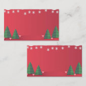 Weihnachtskarte heiraten visitenkarte (Vorne/Hinten)