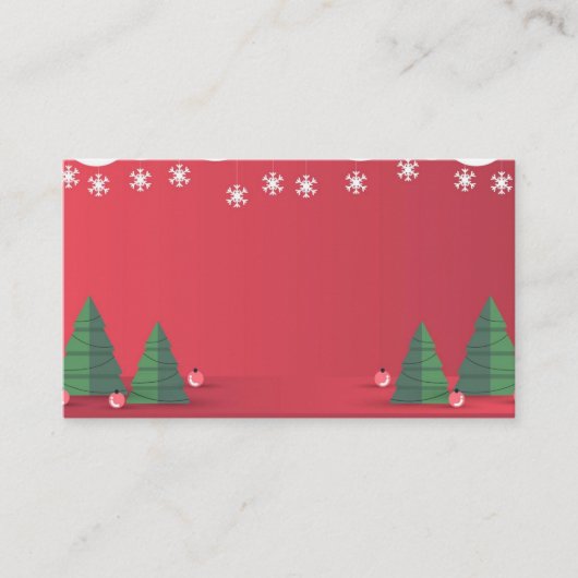 Weihnachtskarte heiraten visitenkarte (Vorderseite)