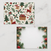 Weihnachtskarte Hinweiskarte (Vorne/Hinten)