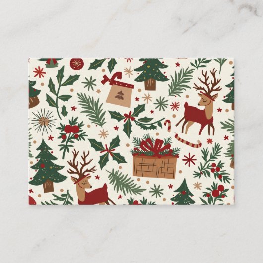 Weihnachtskarte Hinweiskarte (Vorderseite)