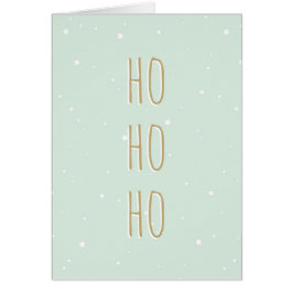 Weihnachtskarte Ho Ho Ho Stars Muster Trendy Funny