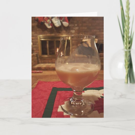 Weihnachtskarte "Holiday Beverage" Karte (Vorderseite)