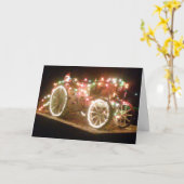Weihnachtskarte "Holly-Jolly Tractor" Karte (Gelbe Blume)