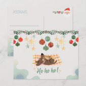 Weihnachtskarte Hund Postkarte (Vorne/Hinten)