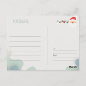 Weihnachtskarte Hund Postkarte (Rückseite)
