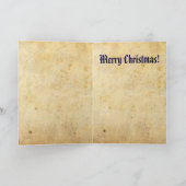 Weihnachtskarte im alten Stil! Feiertagskarte (Innenseite)