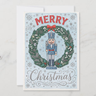 Weihnachtskarte im festlichen Vintage-Stil Feiertagskarte