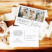 Weihnachtskarte im Foto, Moderne frohe Weihnachten