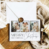 Weihnachtskarte im Foto, Moderne frohe Weihnachten