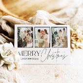 Weihnachtskarte im Foto, Moderne frohe Weihnachten