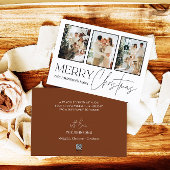 Weihnachtskarte im Foto, Moderne frohe Weihnachten