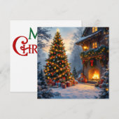 Weihnachtskarte im Freien (Vorne/Hinten)