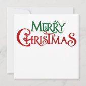 Weihnachtskarte im Freien (Rückseite)