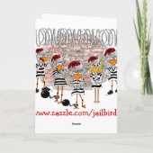 Weihnachtskarte im Gefängnis Feiertagskarte (Rückseite)