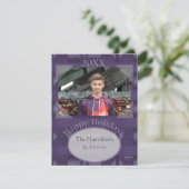 Weihnachtskarte im Lila Feiertagskarte (Stehend Vorderseite)